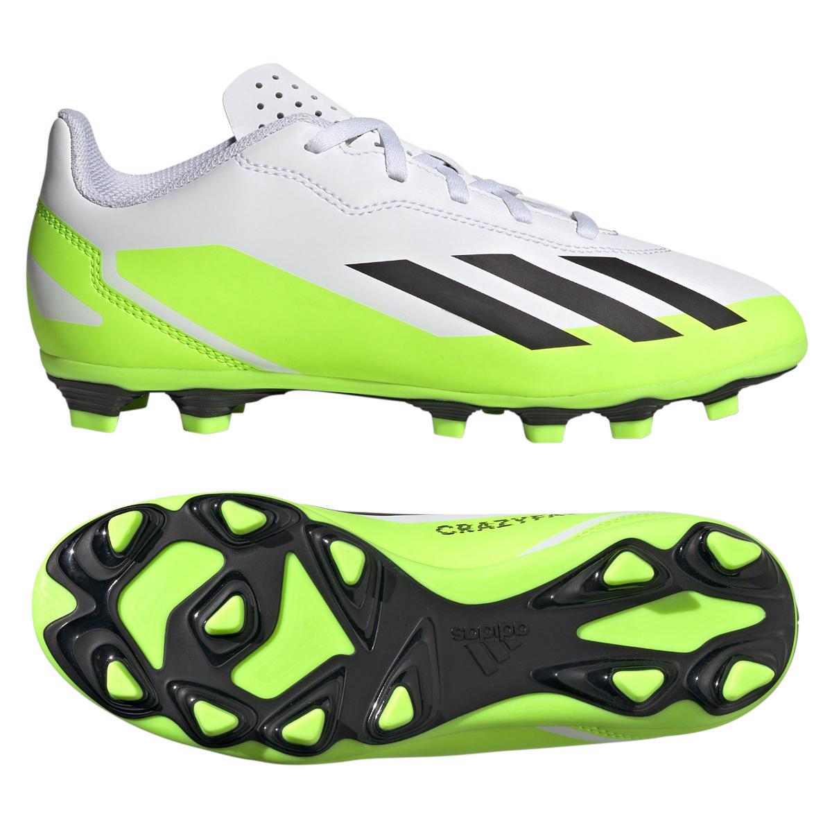 adidas X CRAZYFAST .4 FxG J Football Boots WHITE, JUNIOR