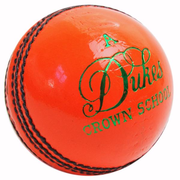 Dukes Crown School Cricket Ball JUNIOR ORANGE