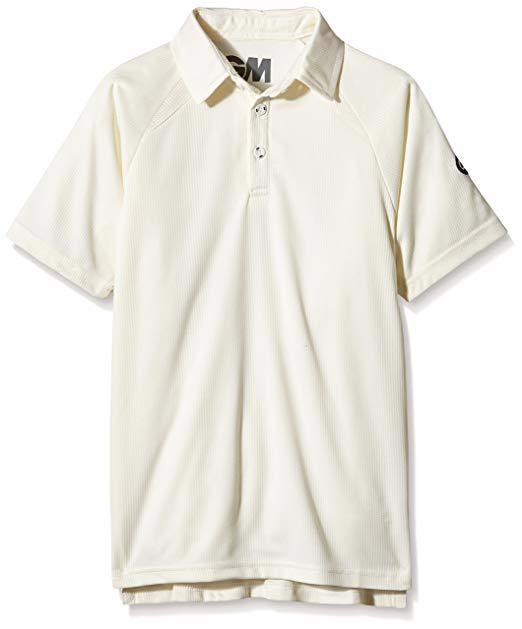 Gunn & Moore Teknik Club Short Sleeve Cricket Shirt CREAM