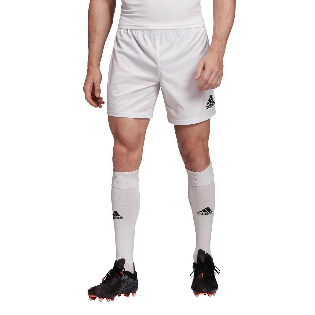 adidas Classic 3 Stripe Rugby Shorts WHITE/BLACK - RUGBY CLOTHING