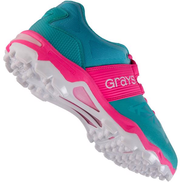 GRAYS Traction Hockey Shoes Aqua/Pink 