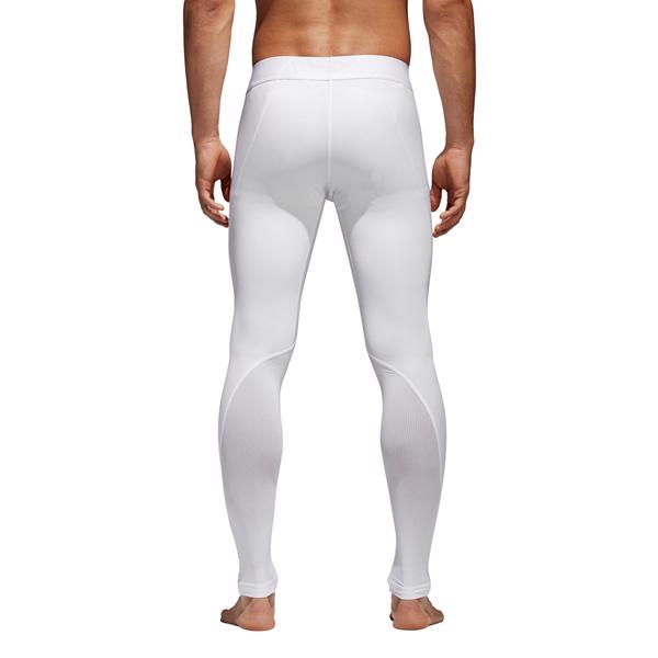 adidas Alphaskin Sport Long Tights WHITE - CLEARANCE CRICKET CLOTHING