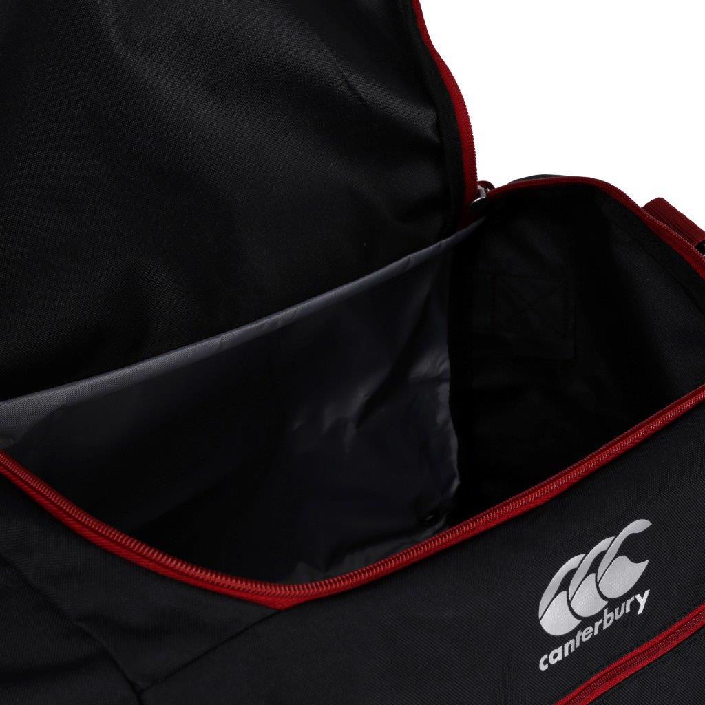 Canterbury Small Sports Bag BLACK/RED DHALIA RUGBY BAGS