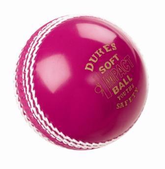 Dukes PINK Soft Impact Safety Cricket Ball SENIOR