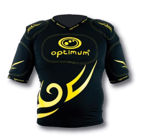 Optimum YELLOW Tribal Five Pad Rugby Protective Top