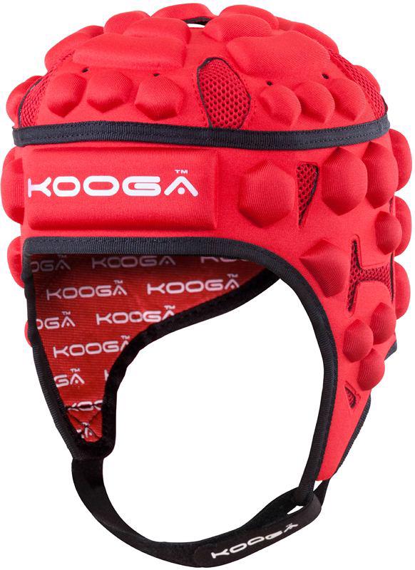 Kooga Essentials Rugby Headguard RED JUNIOR - RUGBY HEADGUARDS