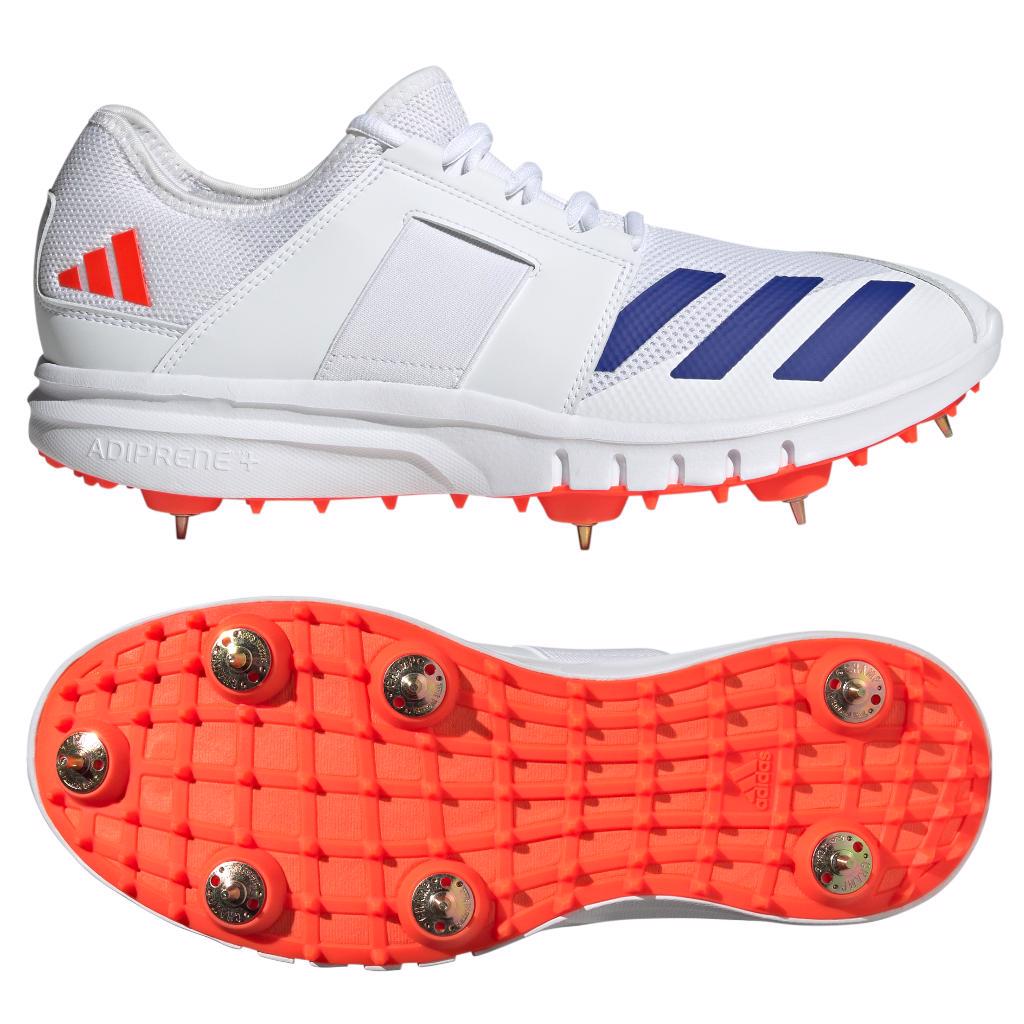 adidas Howzat Spike Cricket Shoe RED/BLUE