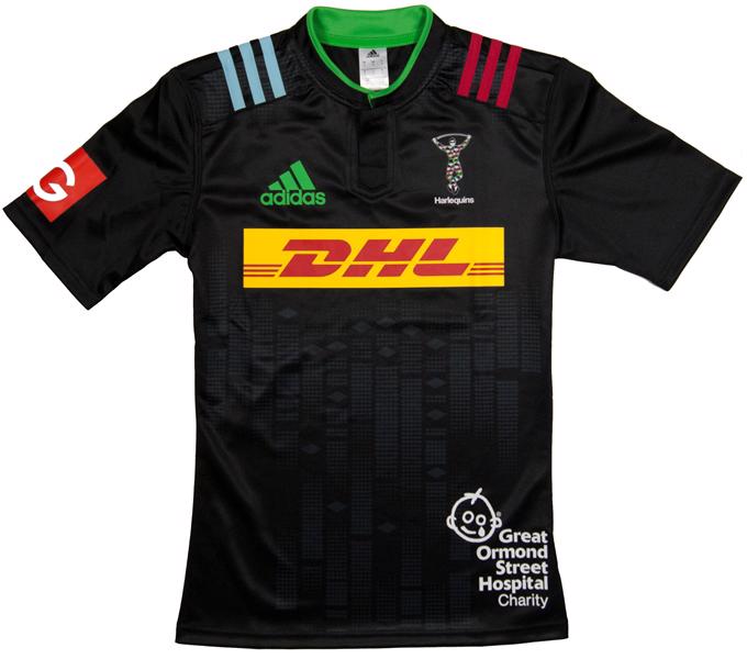 adidas Harlequins 2015/16 Big Game 8 Charity Rugby Shirt JUNIOR - RUGBY ...