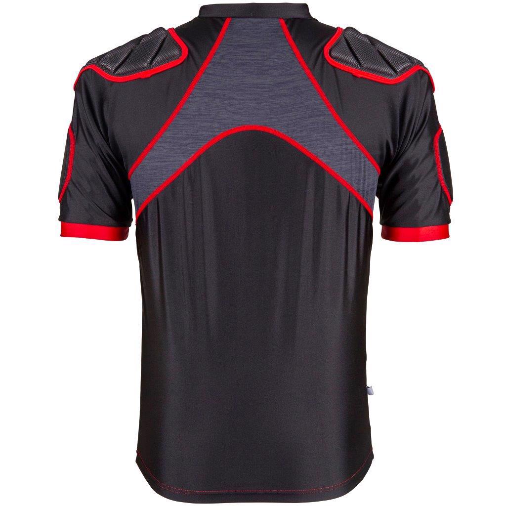 Gilbert XP300 Rugby Body Armour BLACK/RED - RUGBY BODY PROTECTION