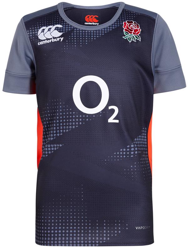 Canterbury England Rugby Training Pro Jersey GRAPHITE