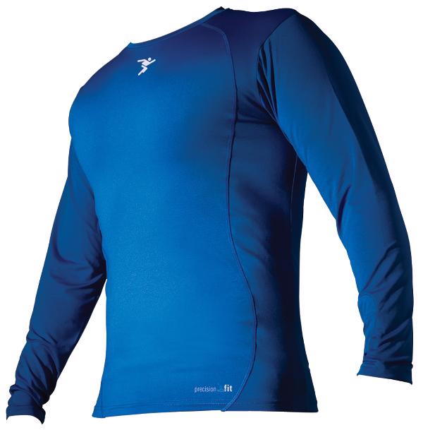 Precision Fit Crew Long Sleeve Base Layer ROYAL