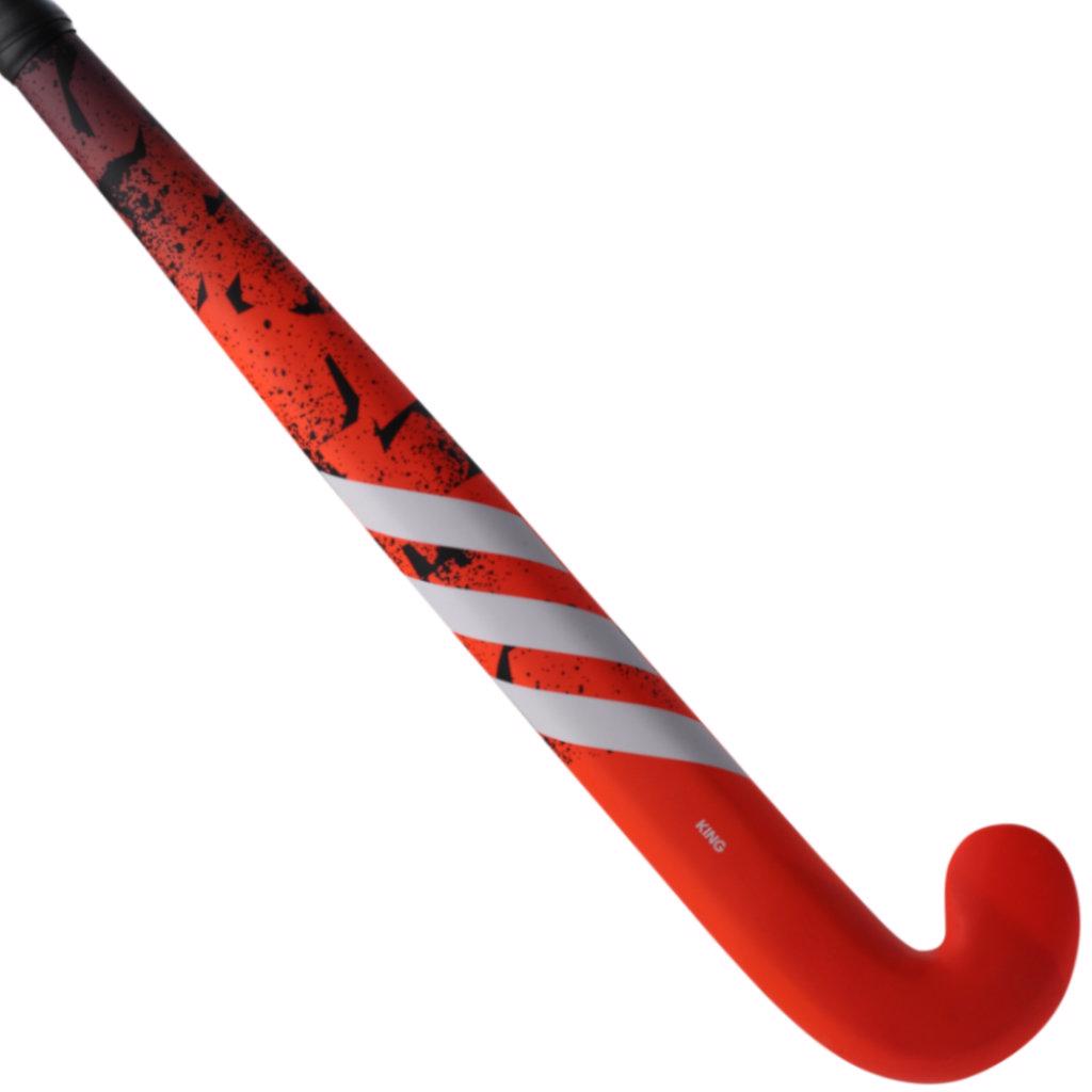 adidas King .9 RED Wooden Hockey Stick JUNIOR