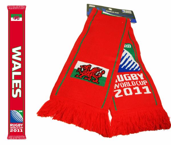 Rugby World Cup 2011 Wales Jaquard Scarf