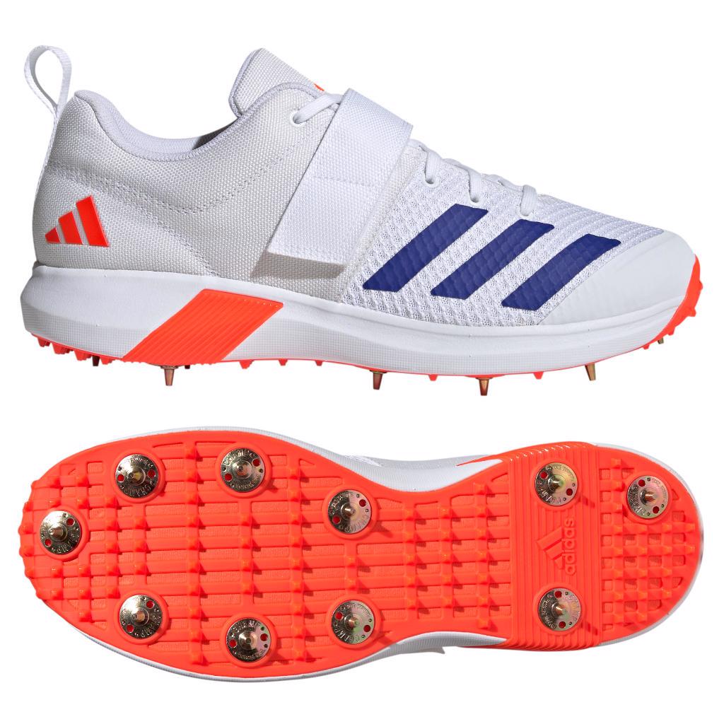 adidas adiPower Vector Spike Cricket Shoe RED/BLUE
