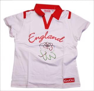 KooGa England Ladies Supporters shirt. 