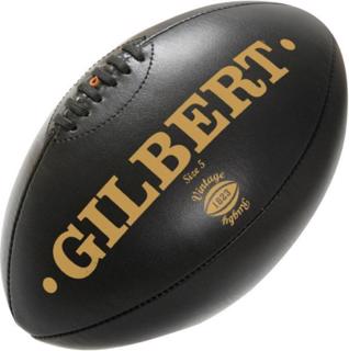 Gilbert Dark Leather Vintage Rugby Ball% 