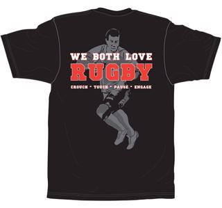No Pushover Love Rugby T-Shirt 
