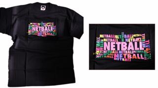 Netball T-Shirt     Black    % 