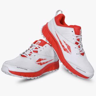 DSC Superstorm Rubber Cricket Shoes RED% 