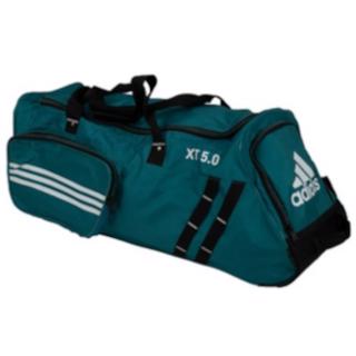 adidas XT 5.0 Cricket Wheelie Bag TEAL 
