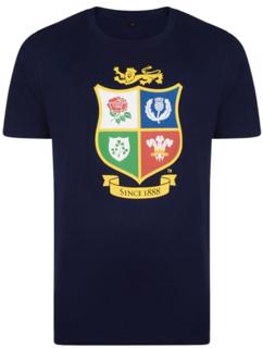 Lions Rugby Logo Tee NAVY 