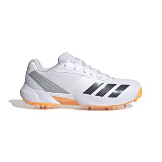 adidas 22YDS Spike Cricket Shoe WHITE/OR 