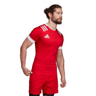 adidas 3 Stripe Fitted Rugby Jersey RE 