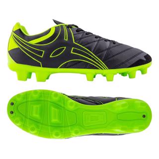 Clearance New Ex Display Gilbert Rugby Boots Sidestep V1 6 Stud Black/Yel  Sz 3 