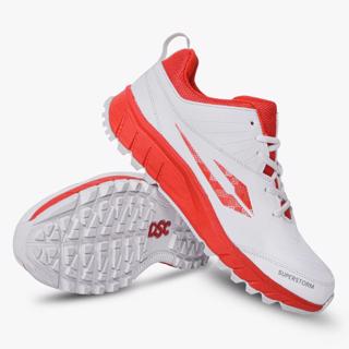 DSC Superstorm Rubber Cricket Shoes RED% 