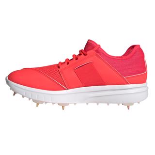 adidas Howzat Spike Cricket Shoe RED/WHI 