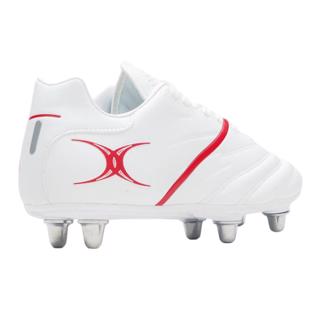 Gilbert SIDESTEP X20 Rugby Boots WHITE/R 