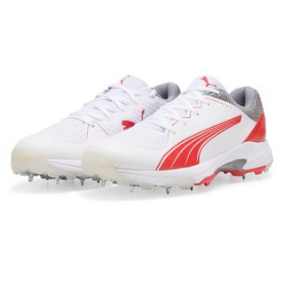 Puma Spike 24.1 Cricket Shoes WHITE/RED 
