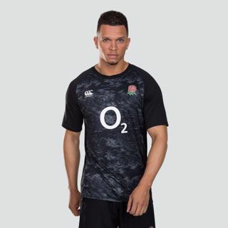 England Canterbury Rugby Men's Graphic T-Shirt New Black 