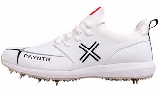 Payntr X MK3 Spike Cricket Shoes WHITE 