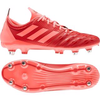 red rugby boots