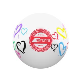 Grays HEART Hockey Ball WHITE 