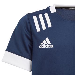 adidas 3 Stripe Rugby Jersey NAVY/WHITE% 