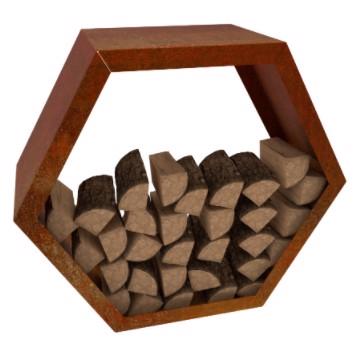 Mevus Linkable Corten Wood Storage 