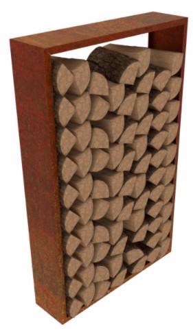 Lignum Corten Wood Storage
