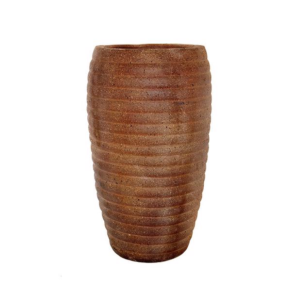 Old Ironstone - Old Jar Round Planter - Brown - 480 Ø x 880 (H)mm
