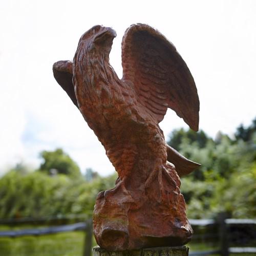 Cast Iron Proud Eagle Statue
