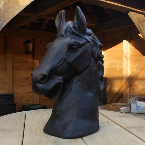 Cast Iron Elegant Horse Statue