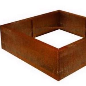 Corten Steel - Unus Square Raised Bed Planter - Rust