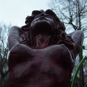 Cast Iron Shameless Nude Statue