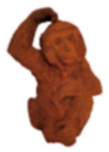 Cast Iron Monkey Statue