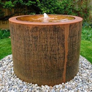 Corten Steel Riple Round Water Table