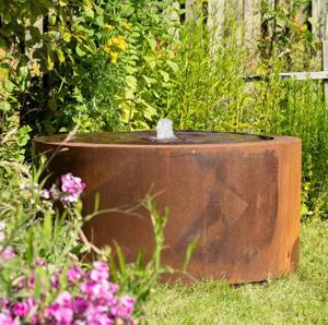 Corten Steel Riple Round Water Table*