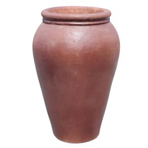 Glazed Ceramic Medium Jar - Black Clay - 450mm Ø x 680mm H