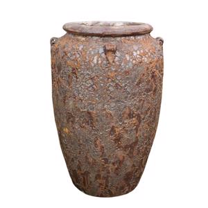 Glazed Ceramic Tall Rustic Jar - Rustic Glaze - 750mm Ø x 1100mm H