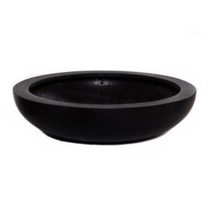 Polystone Contemporary Dish - Black 540 Ø x 130 (H)mm